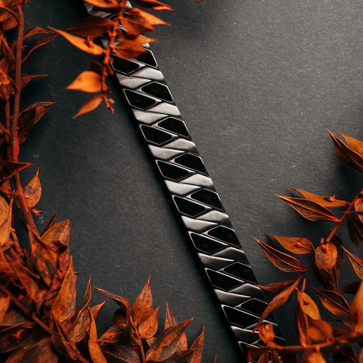 Holzkern Armband (Esdoorn en donkergrijs)
