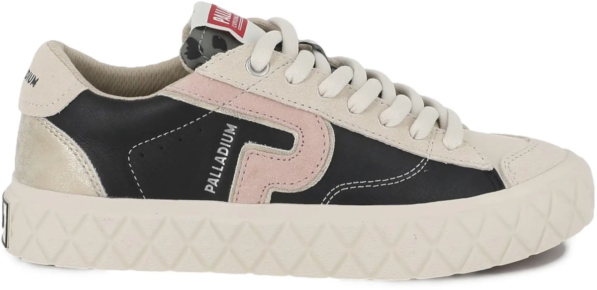 Damestrainers Palladium Ace Lo Mix Lth Zwart