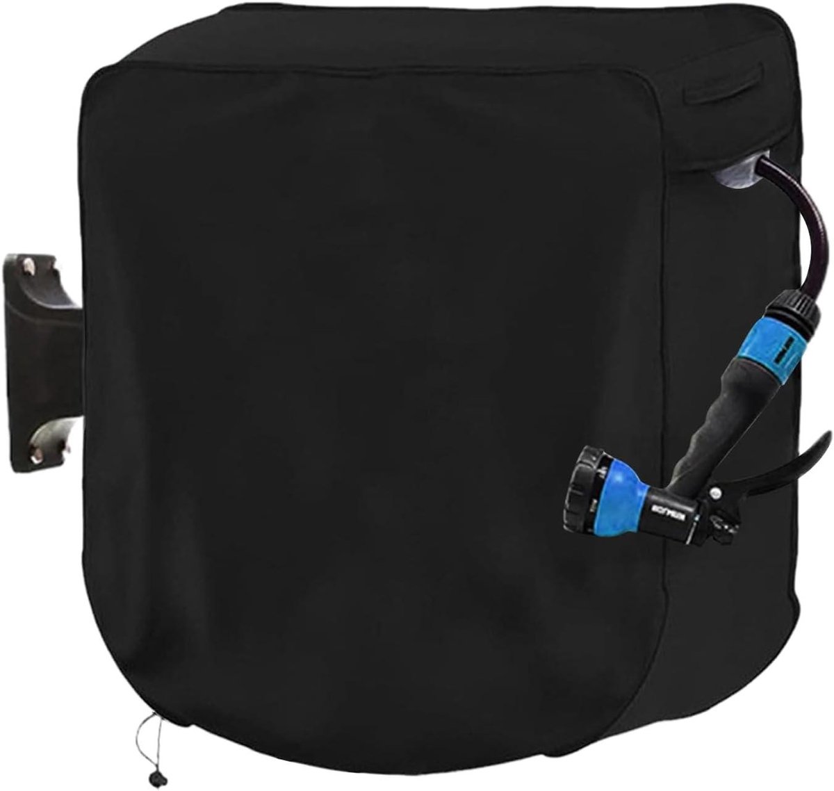 Slangenhaspel Beschermhoes - Hose Reel Cover - Tuinonderhoud - Waterdicht UV-Bestendig - 60x45x60cm - Zwart