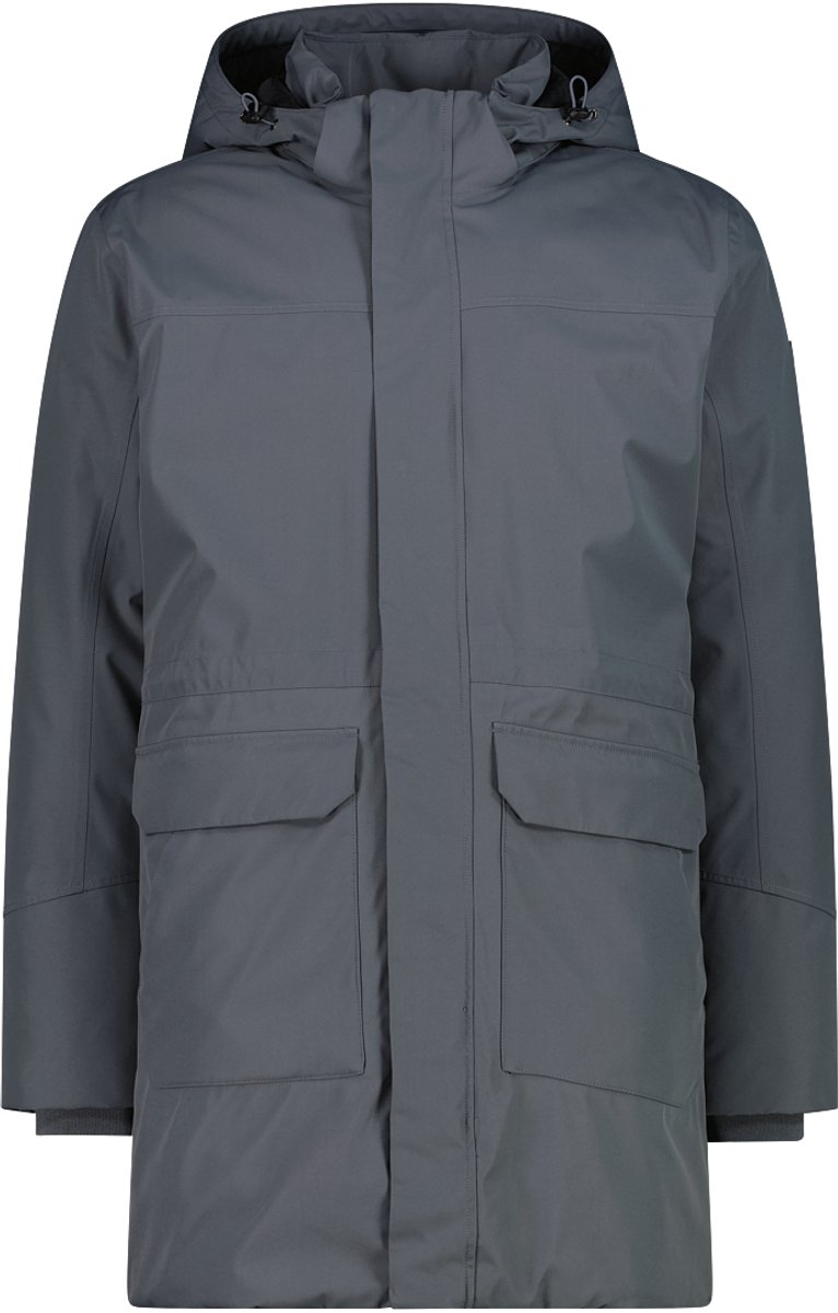 Gevoerde parka met ritssluiting en capuchon CMP Grijs