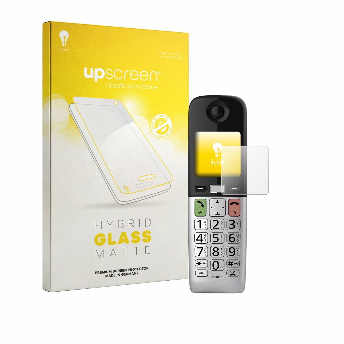 upscreen - Screenprotector voor Panasonic KX-TGU432 - Folie Beschermfolie Beschermglas matte