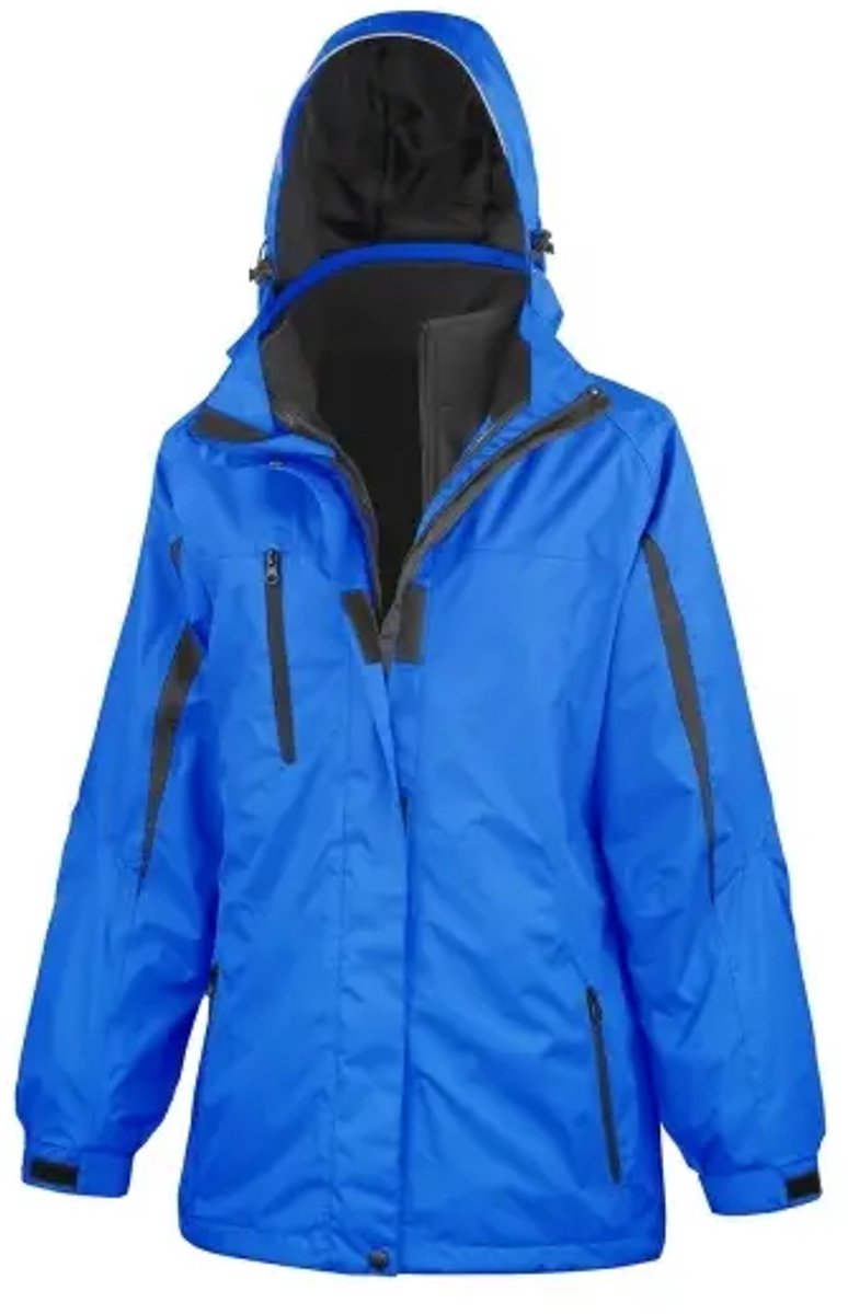 Result Women´s 3-in-1 Journey Jacket With Soft Shell Inner RT400F - ROYAL/BLACK - XL (16/42)