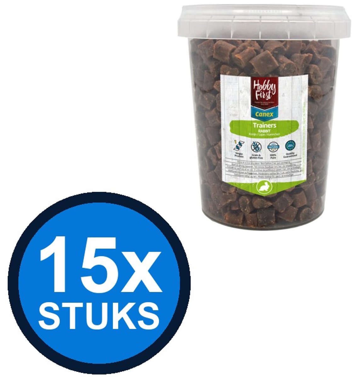 15x Hobby First Canex 100% pure trainers rabbit 250gr