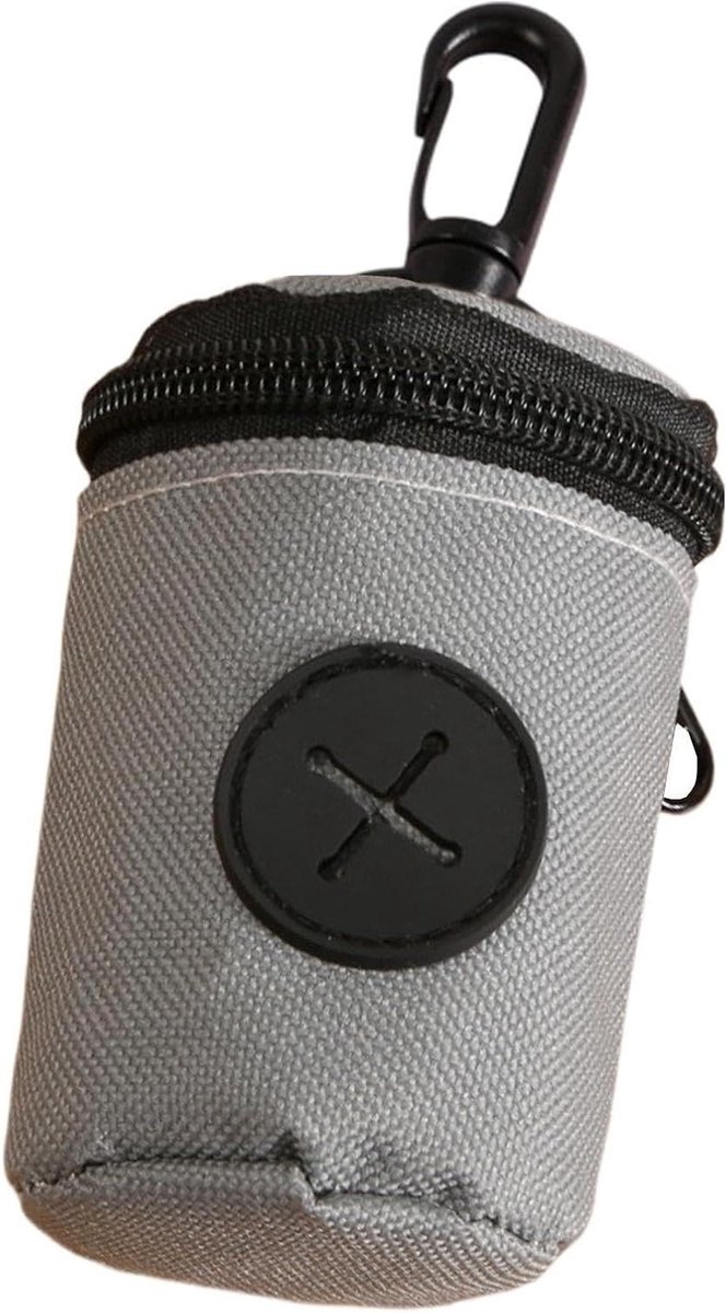 Hondenpoepzakdispenser - Poepzakhouder - Hondenuitlaten - Vuilafstotend Compartiment - 1 Aantal - Grijs