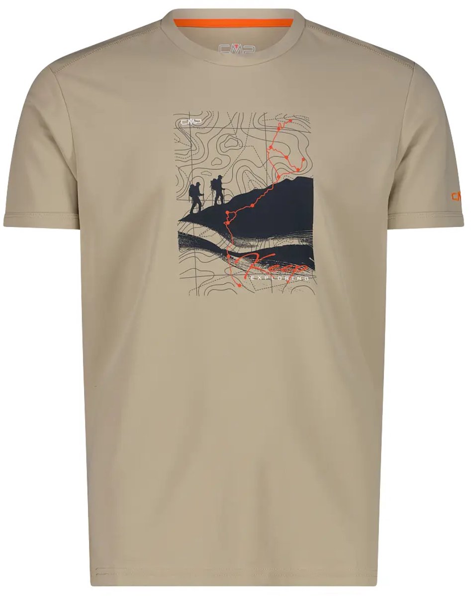 Piqué shirt met adventure-print CMP Corda