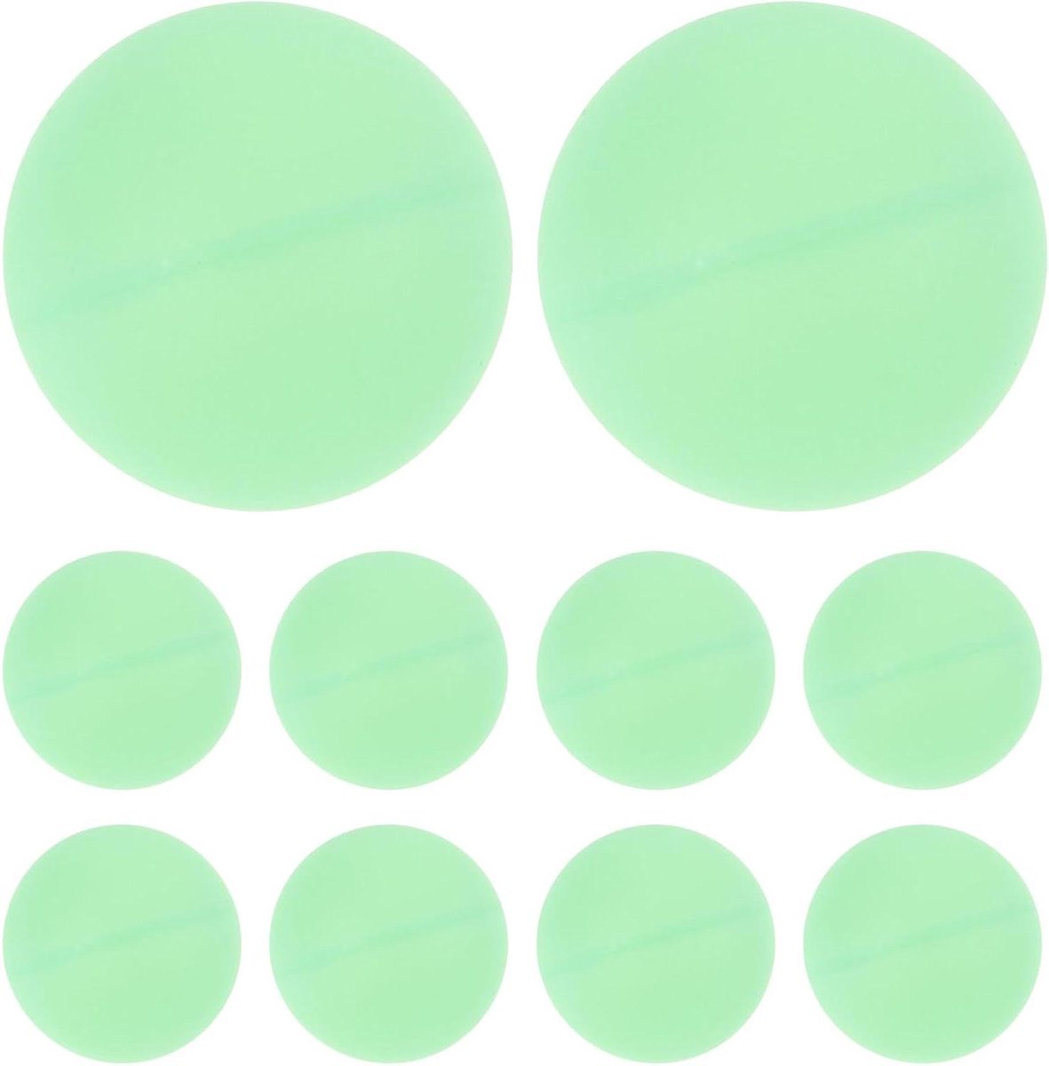 Glow in the Dark Pingpongballen - Tafeltennisballen Lichtgevend - Avondfeesten Spelen - Herbruikbaar Plastic Materiaal - 4 cm - Wit