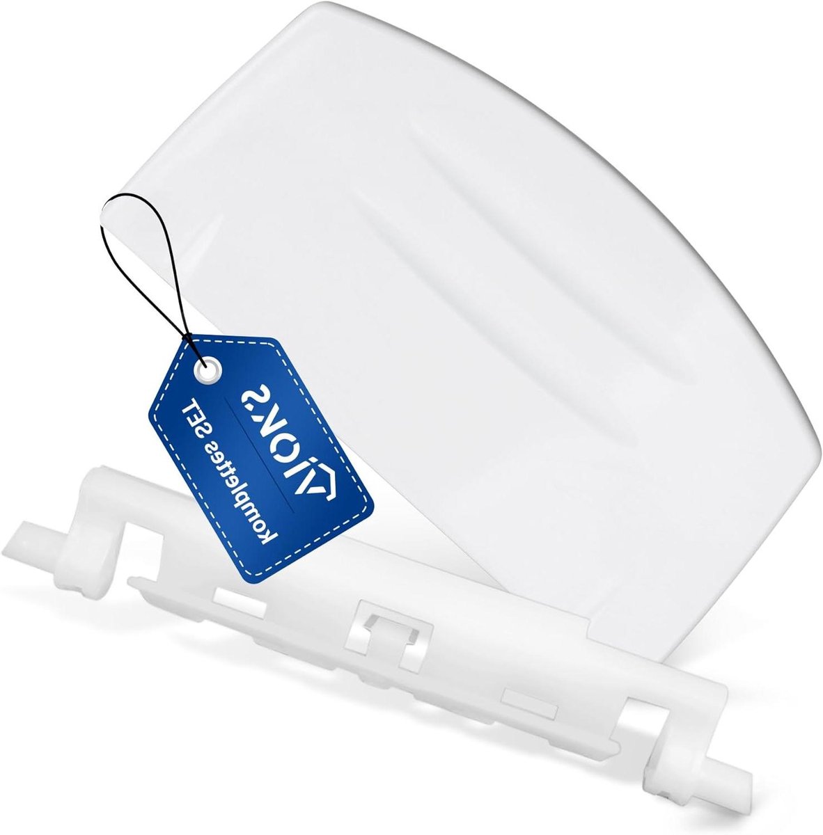 Deurklink set - Handvat veer - Koelkast repareren - Kunststof vervanging - 100 x 54 x 14 mm - Wit