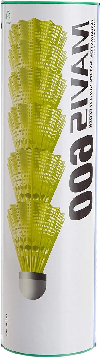 Badminton Shuttles - Vliegende Ballen - Sporten Buiten - Duurzaam Nylon - 6 Tubes - Geel