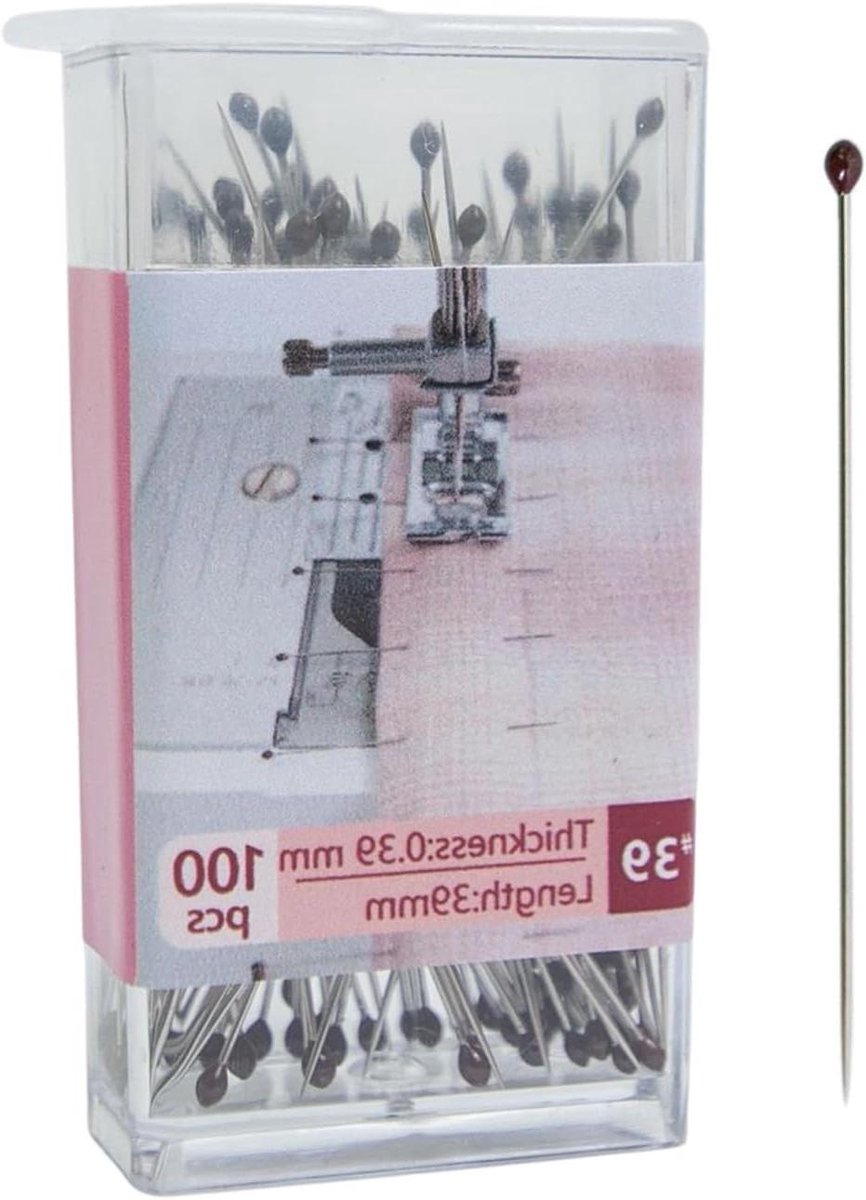 Stofspelden Roestvrij Staal - Naaispelden Decoratie - Creatieve Projecten - Buigbestendig Ontwerp - 100 Stuks - Zilverkleurig