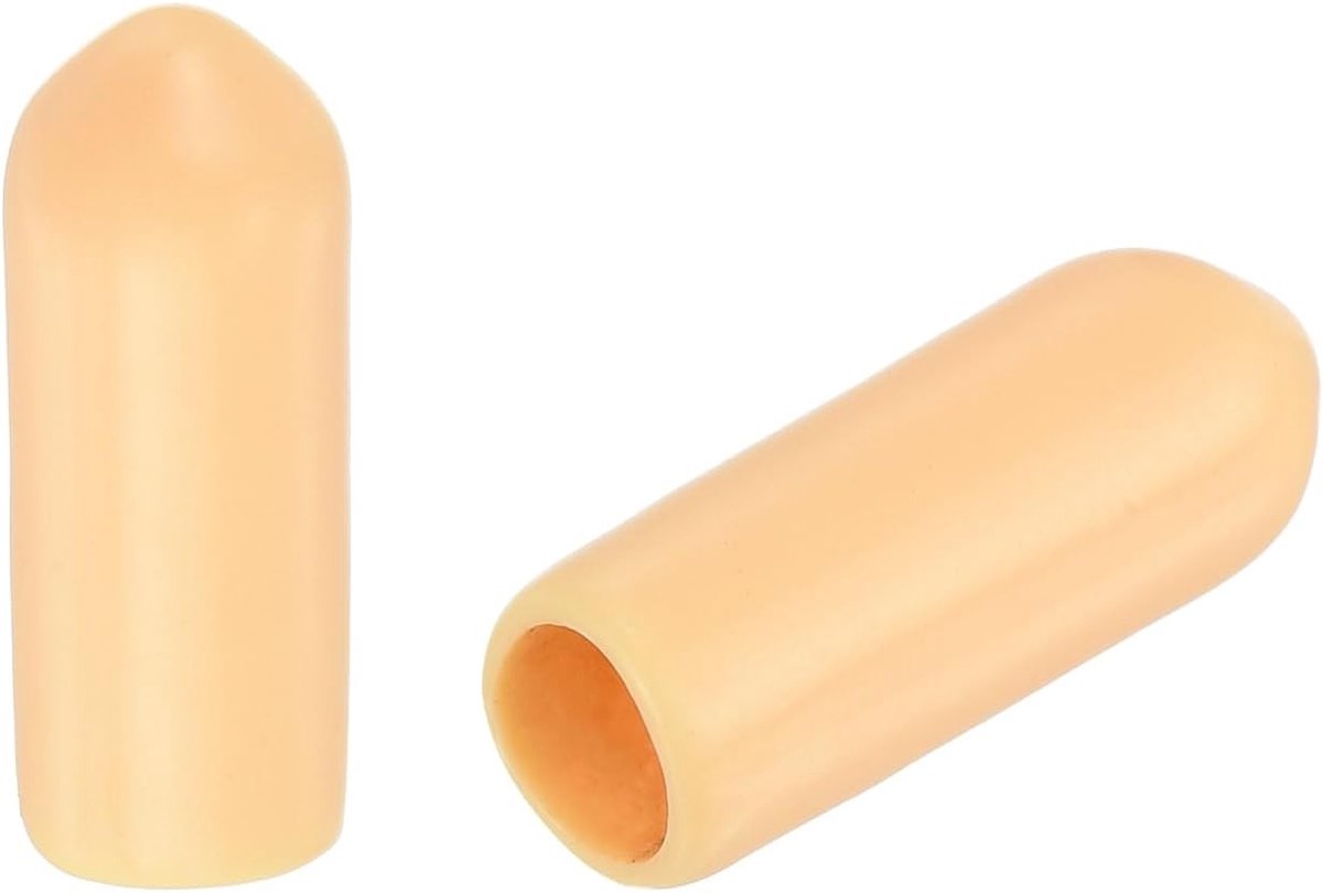 20 Stuks Ronde Rubber Doppen 3/16" (5mm) Beige Vinyl Beschermdoppen voor Schroefdraad