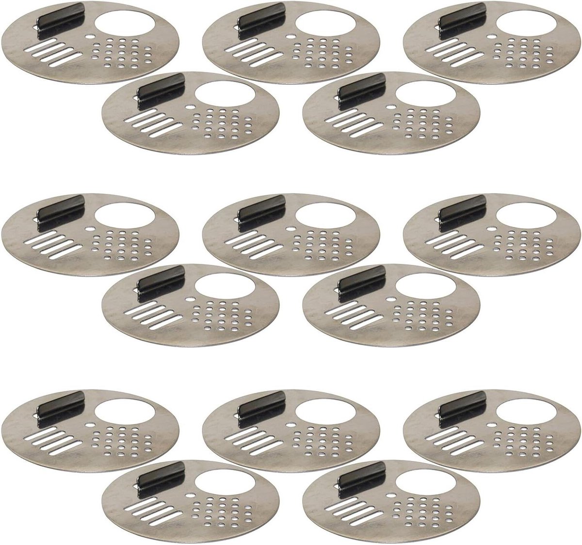 Bijenkorf Entreepoorten - Bijenkorf Ingangsschijven - Bijenhouderij Beheer - Roestvrijstalen Beveiliging - 6.8 cm - Zilver