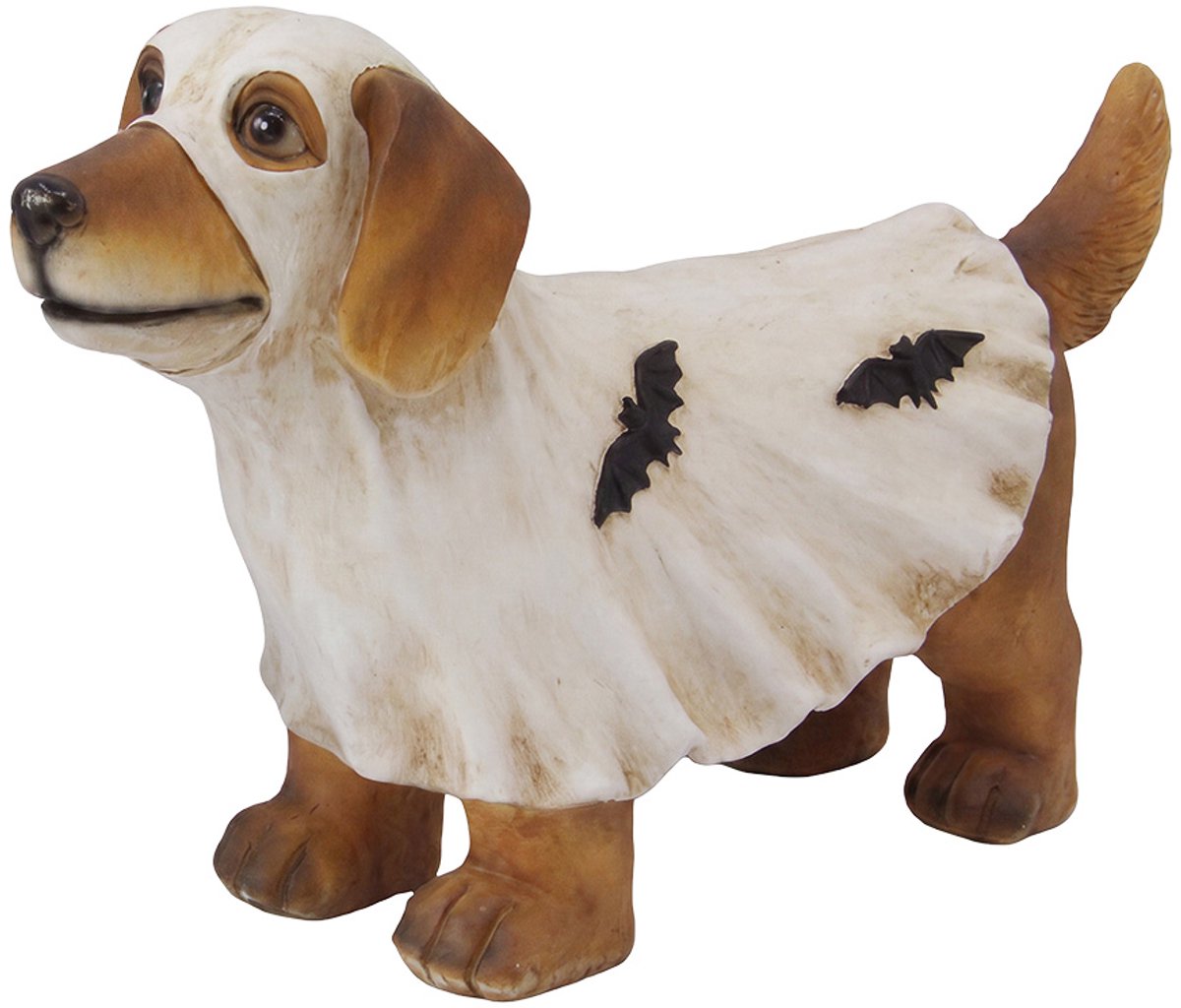 Clayre & Eef Decoratie Hond Bruin Kunststof Herfst decoratie