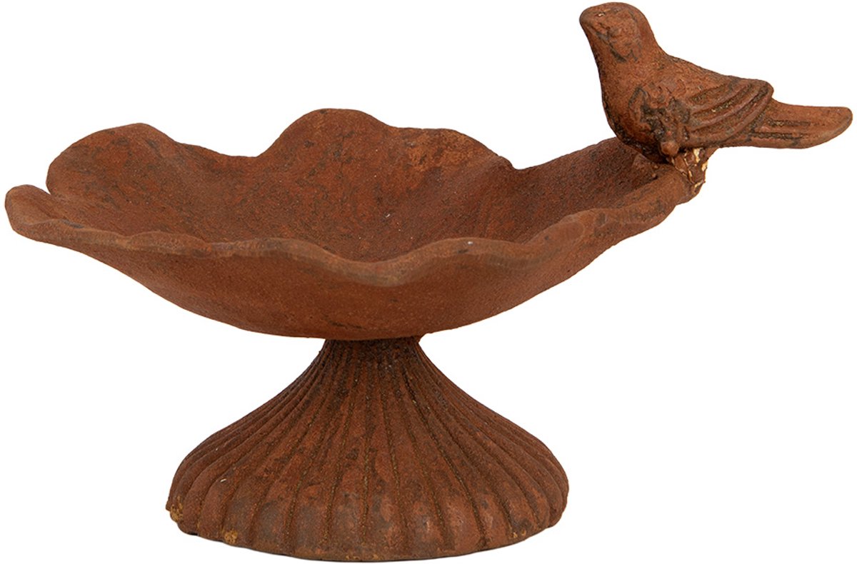 Clayre & Eef Vogelvoederbak Vogel Bruin Metaal