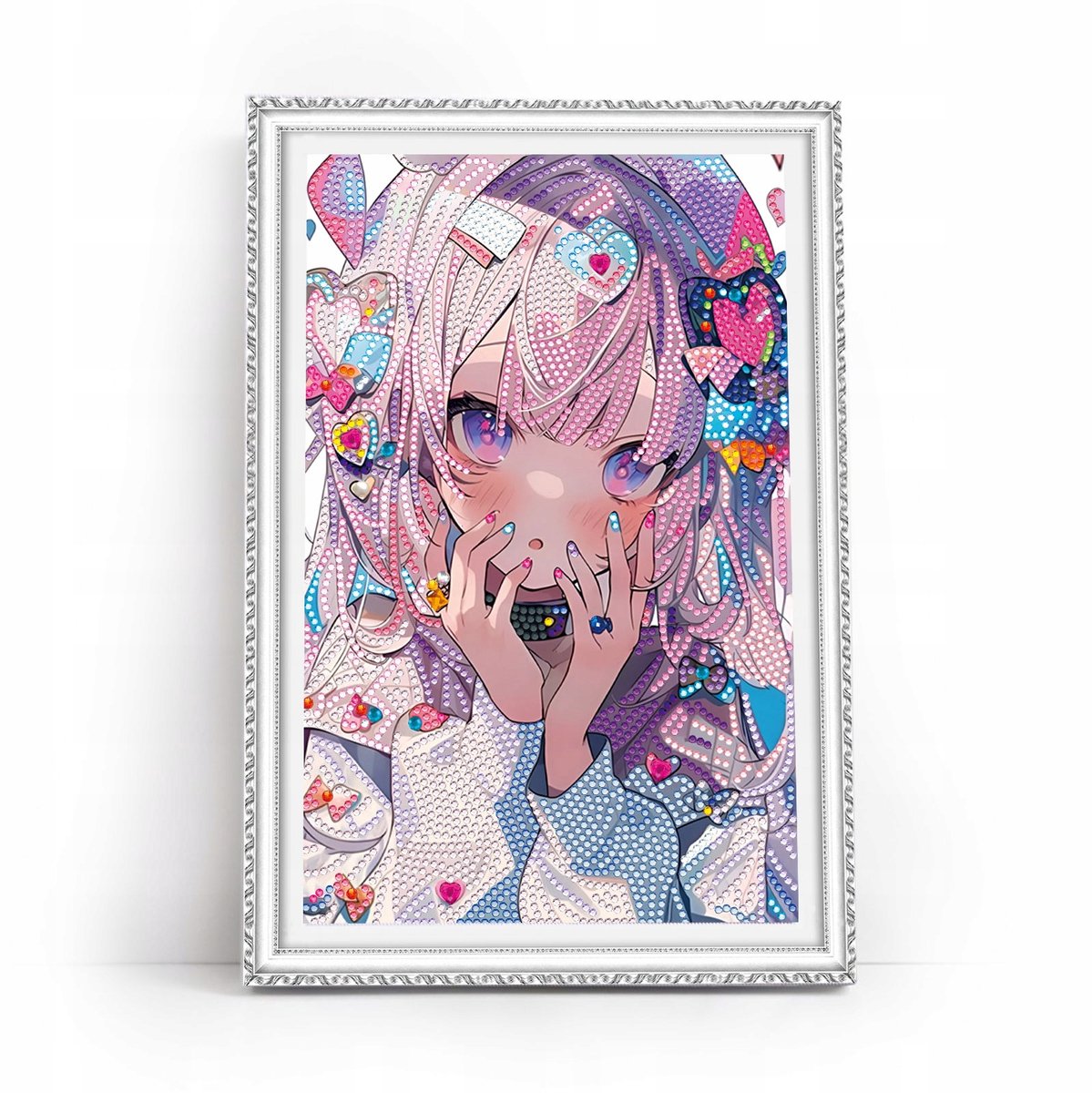 Diamond Painting Meisje Anime 20x30 cm met Frame - Merkloos