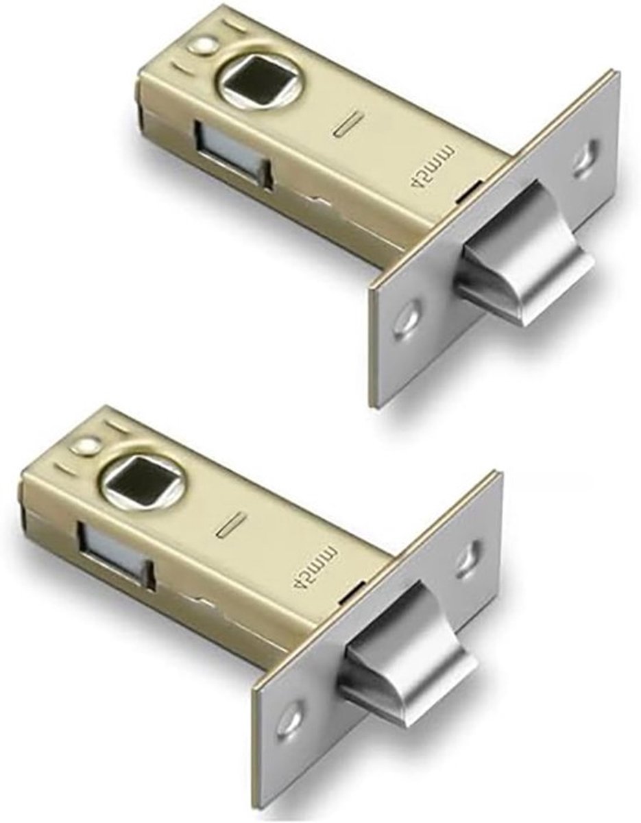 2 Stuks 45mm Tubulaire Insteekslot, Stille Deursluiting voor Interne Deuren, Geschikt voor Deurhendels en Veiligheid
