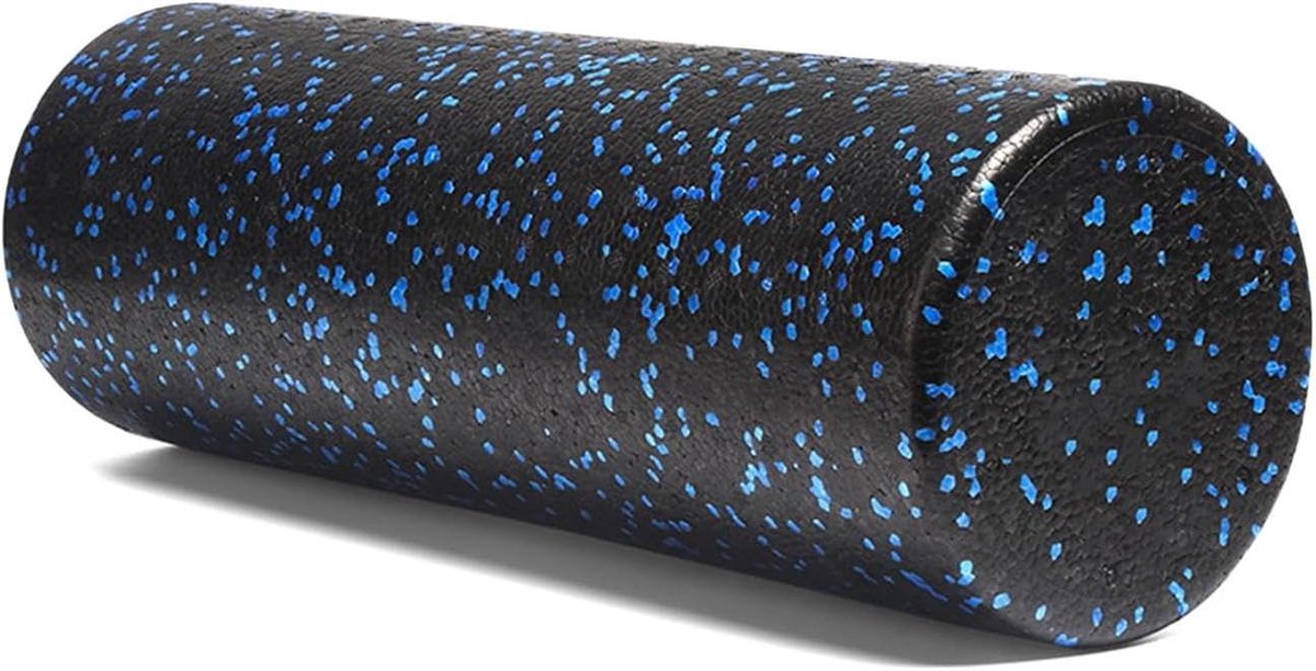 Foam Roller - Schuimroller Rug - Spierontspanning Oefenen - Gladde Schuimconstructie - 45 cm lengte - Blauw Zwart
