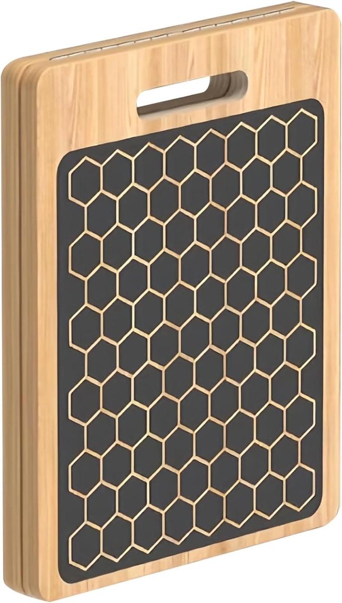 Schuin Bord - Hellingwig Plank - Spierversterking Thuistraining - Drielaagse Stabiliteit - 37 x 30 x 4 cm - Houtkleur