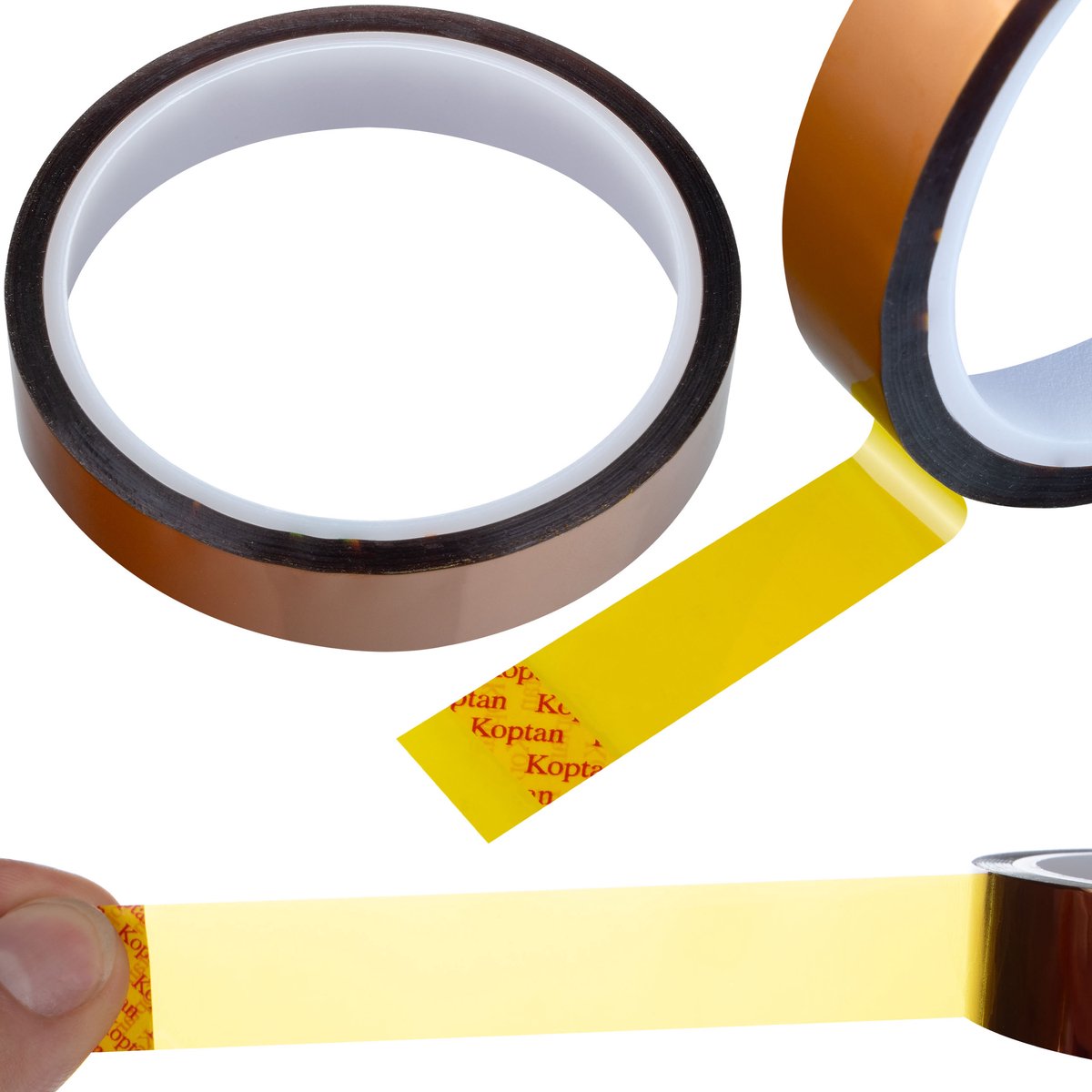 Rosfix Kapton Tape Isolatietape - Hittebestendig tot 240°C - 12mm X 30m, 0,05mm