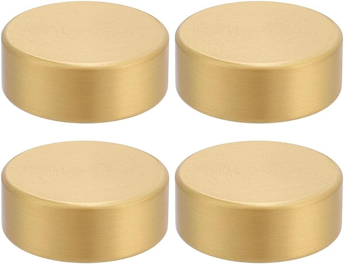 Set van 4 Ronde Messing Papiergewichten van 1,5 cm - Stevige Papierhouder voor Chinese Calligrafie en Moderne Kunst, Perfect voor Kantoor en Creatieve Projecten