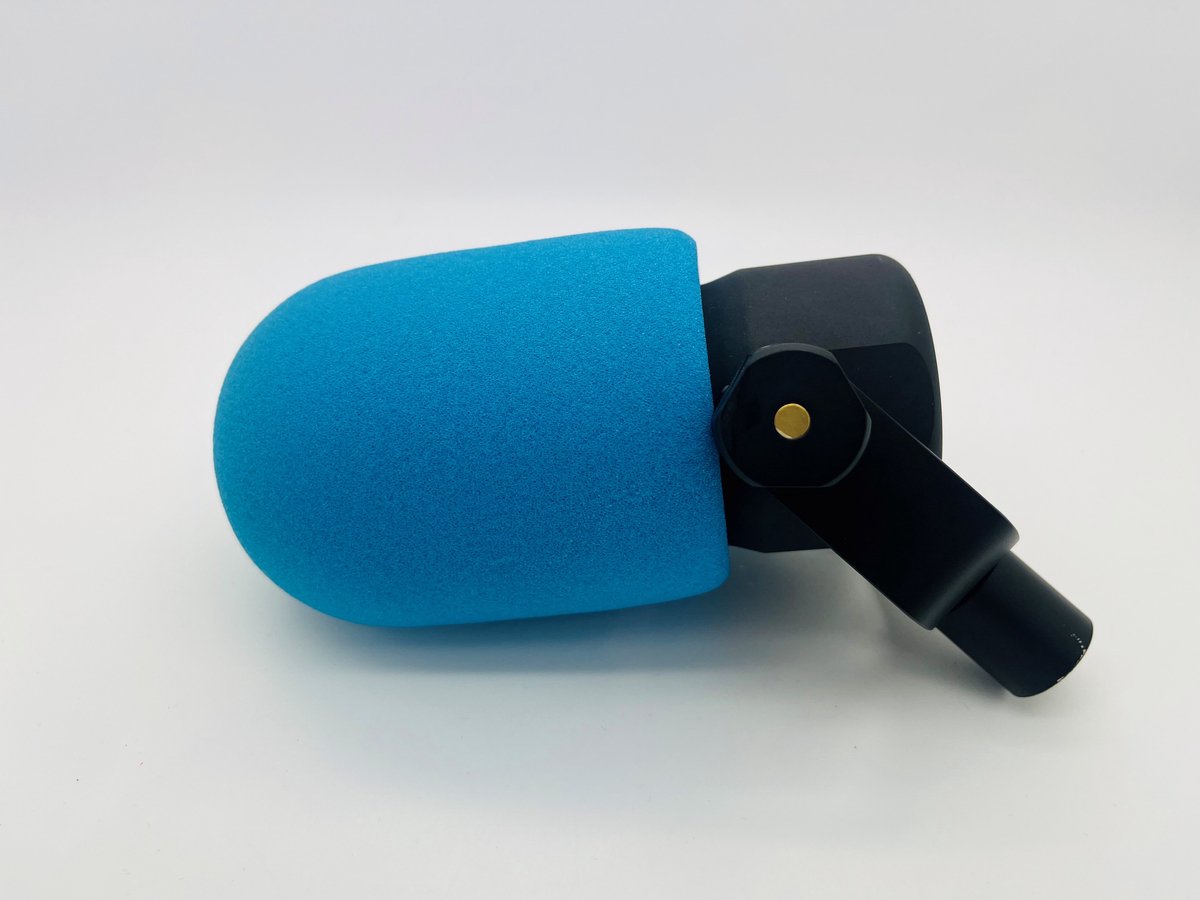 Microfoon plopkap-Lichtblauw- Geschikt voor de Rode Podmic