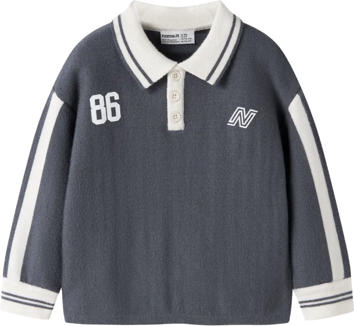 Name It - Sweater - Polo - NMMNIMA - Ombre Blue - Maat 92