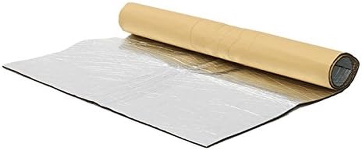 Isolatie Mat Auto - Warmte Shield Firewall - Geluidsisolatie Motor - Zelfklevend Waterdicht - 152 x 100 cm - Zilver