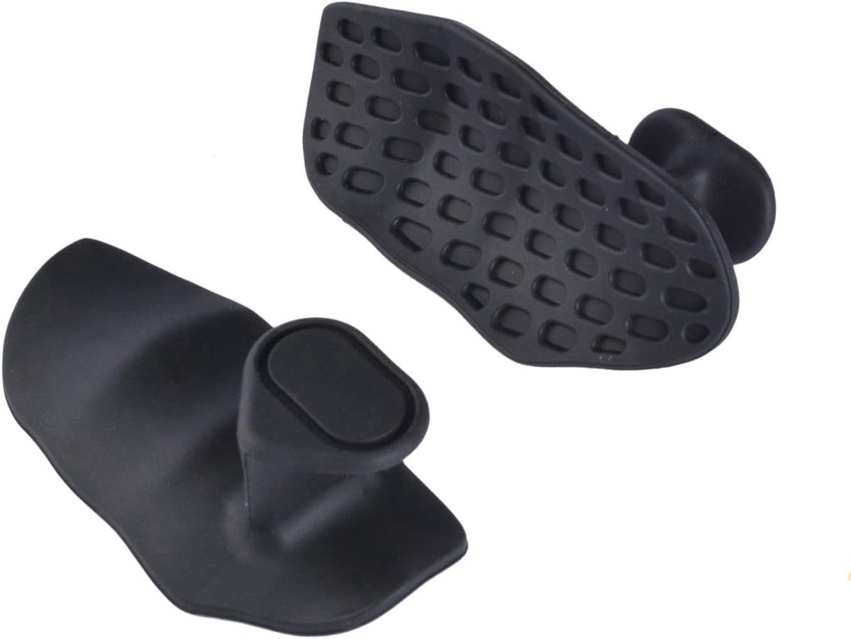 *** 1 paar - Rubberen Gym Gewichtheffen Antislip Oefengrepen - Ergonomische Vingertrainer - Fitness Handschoenen - voor Gym Training en Workouts, Gewichtheffen, Halters - Geen Zweet - Zwart Heble® ***