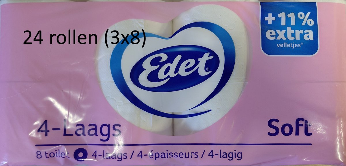 Edet Soft - toiletpapier - 24 rollen