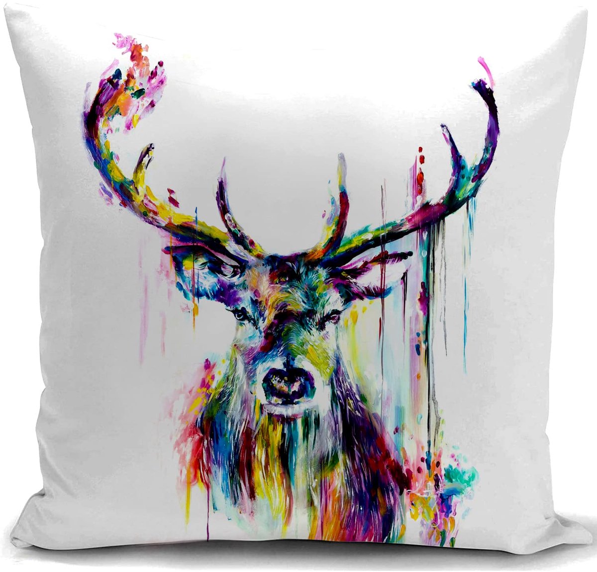 Kussenhoes met Hertenmotief 40 x 40 cm voor Decoratie