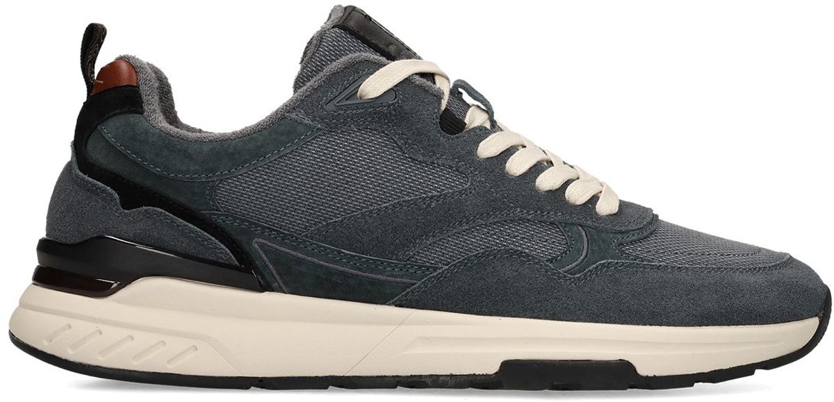 No Stress - Heren - Blauwe suède sneakers - Maat 43