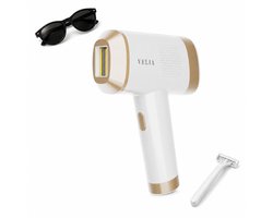Velia Care IPL Ontharingsapparaat Prime - 999.999 Flitsen - Dubbele Lamp - 9 Standen - Pijnloos Ontharen - Voor Gezicht & Lichaam