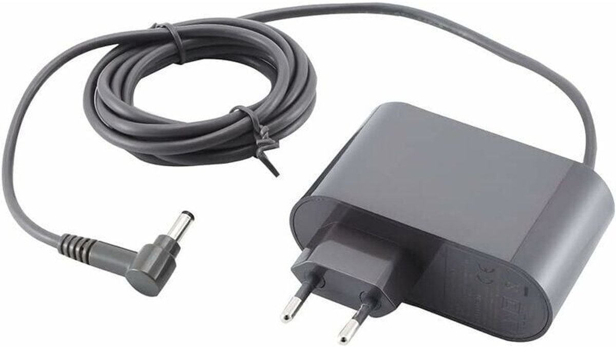 Oplader voor geschikt voor Dyson V10/V11/V12/V15 stofzuigers – 30,45V – Voedingsadapter met 1,8 meter kabel – Essentieel accessoire