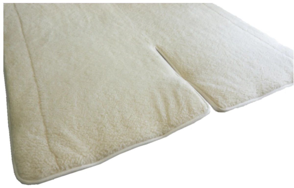 Topmerk wollen split onderdeken (B-keuze) Hoogwaardige 100% wollen matrasoplegger. Heerlijk warm en zacht slapen op een luxe split woltopper met klein schoonheidsfoutje 160x200 DUURZAMERE KEUZE.