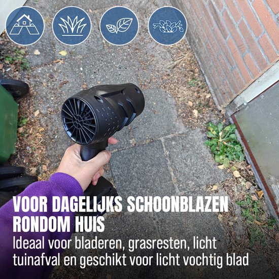 BluMill Turbo Bladblazer - Accu Bladblazer - Draadloos - 18,5V 2,0Ah - Incl. Accu en Oplader - Lichtgewicht van BluMill — afbeelding 2