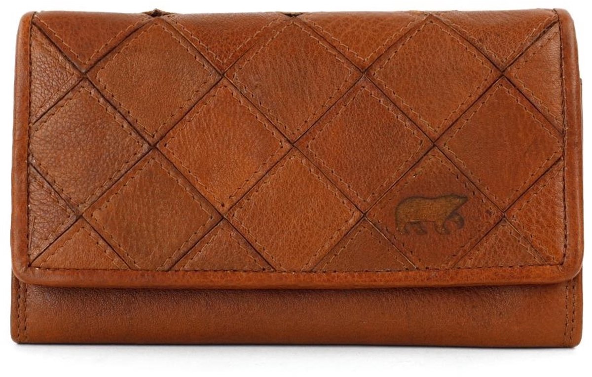 Bear Design Beatriz Dames Overslagportemonnee - Cognac