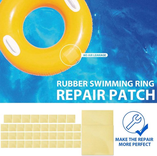 Inflatable Patch Kit - Waterproof Repair Tape - Outdoor Avonturen - Zelfklevend en Waterdicht - 7x7cm - Multicolor — afbeelding 5