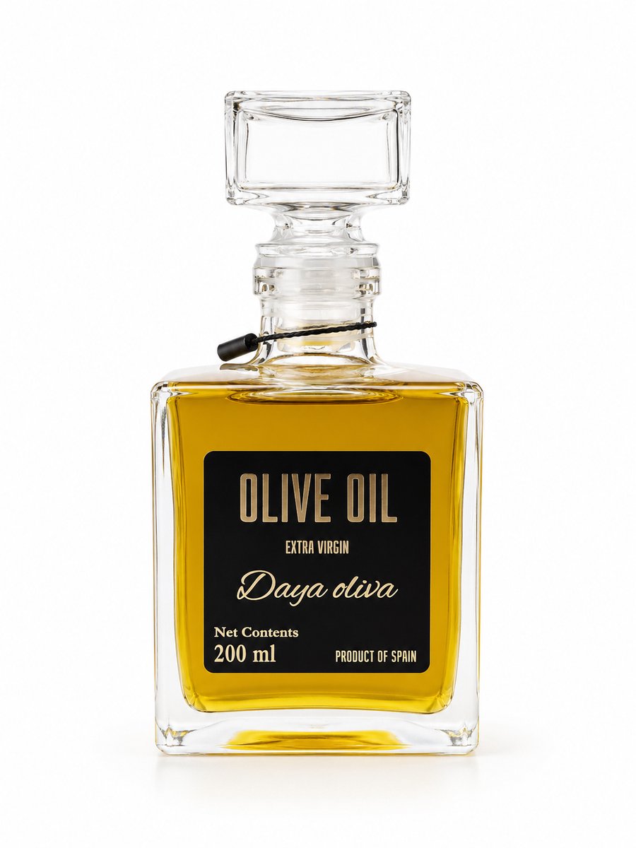 Daya Oliva Extra Virgin Olijfolie 200 ml – Spaanse Extra Vierge Olijfolie – Koudgeperste Olijfolie