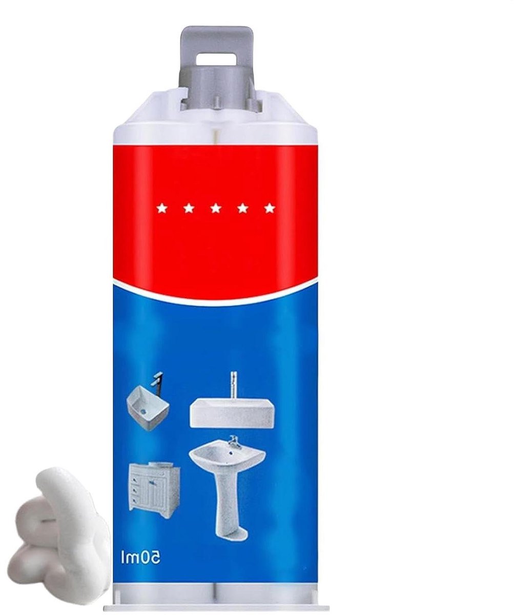 Tegel Reparatie Pasta - Scheurvuller Keramiek - Beschadigen Herstellen - Hoogglans Afwerking - 50 ml - Wit