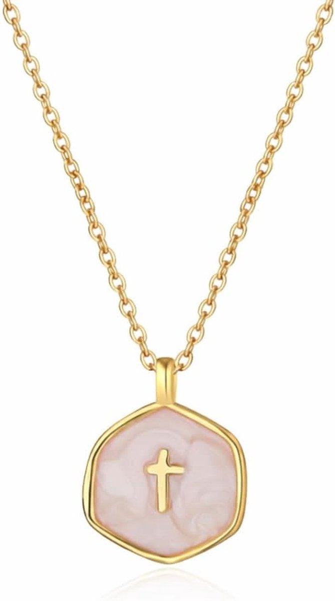 Kleine gouden kruis ketting voor dames, minimalistische halsketting met religieuze symboliek, elegant sieraad voor meisjes en vrouwen, perfect als cadeau voor elke gelegenheid