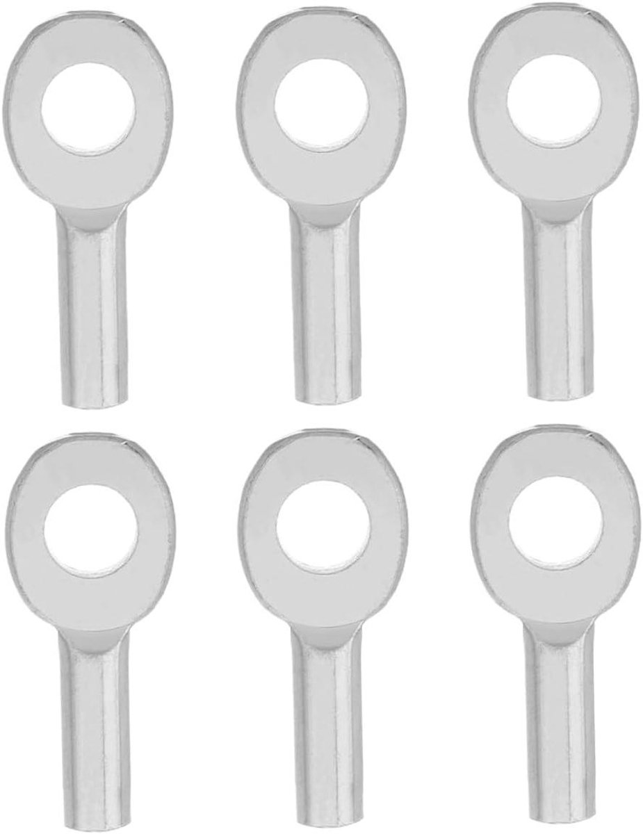 Kabel Oogjes - Fitness Accessoires - Kracht Training - Universele Compatibiliteit - 4.8 cm - Zilver