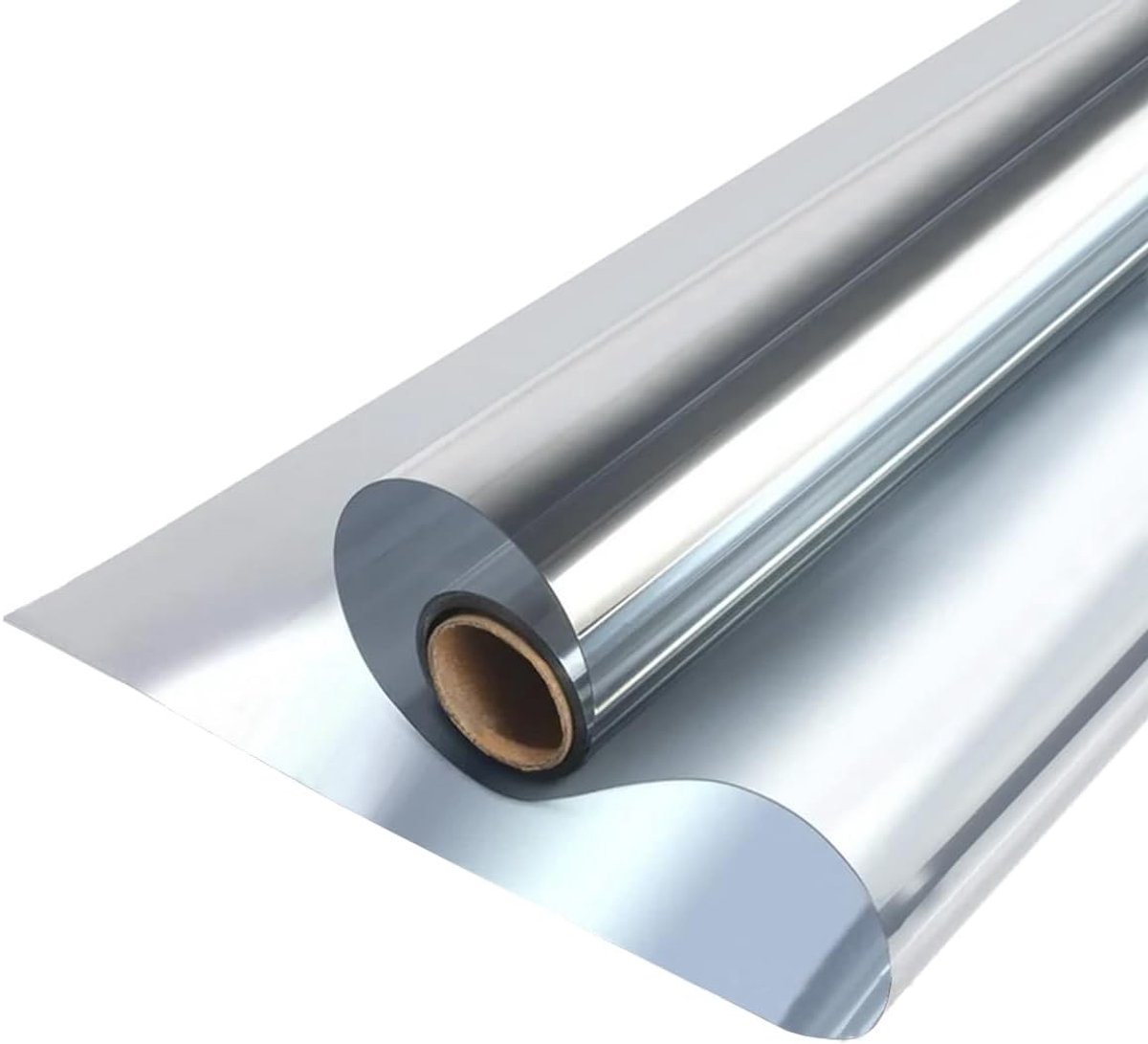 Reflecterende Raamfolie Zilver - Privacy, Warmte- en Zonwering voor Ramen (70x200 cm)