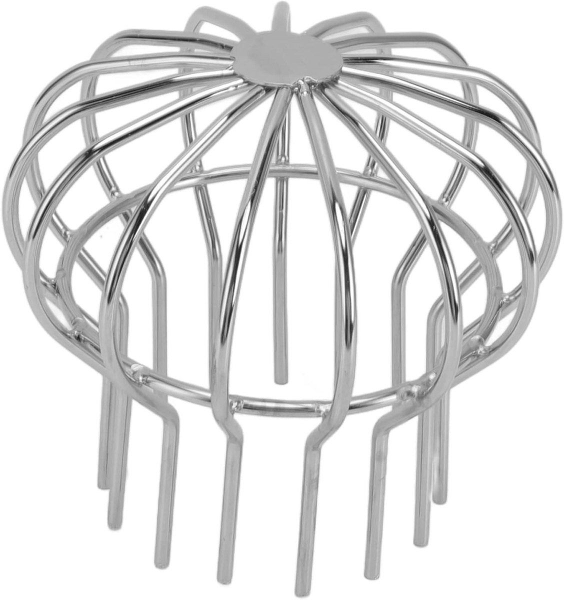 Dakgoot Reiniger - Afvoerfilter Bladvanger - Verstopping Voorkomen - Roestvrij Staal - 110 mm - Zilver