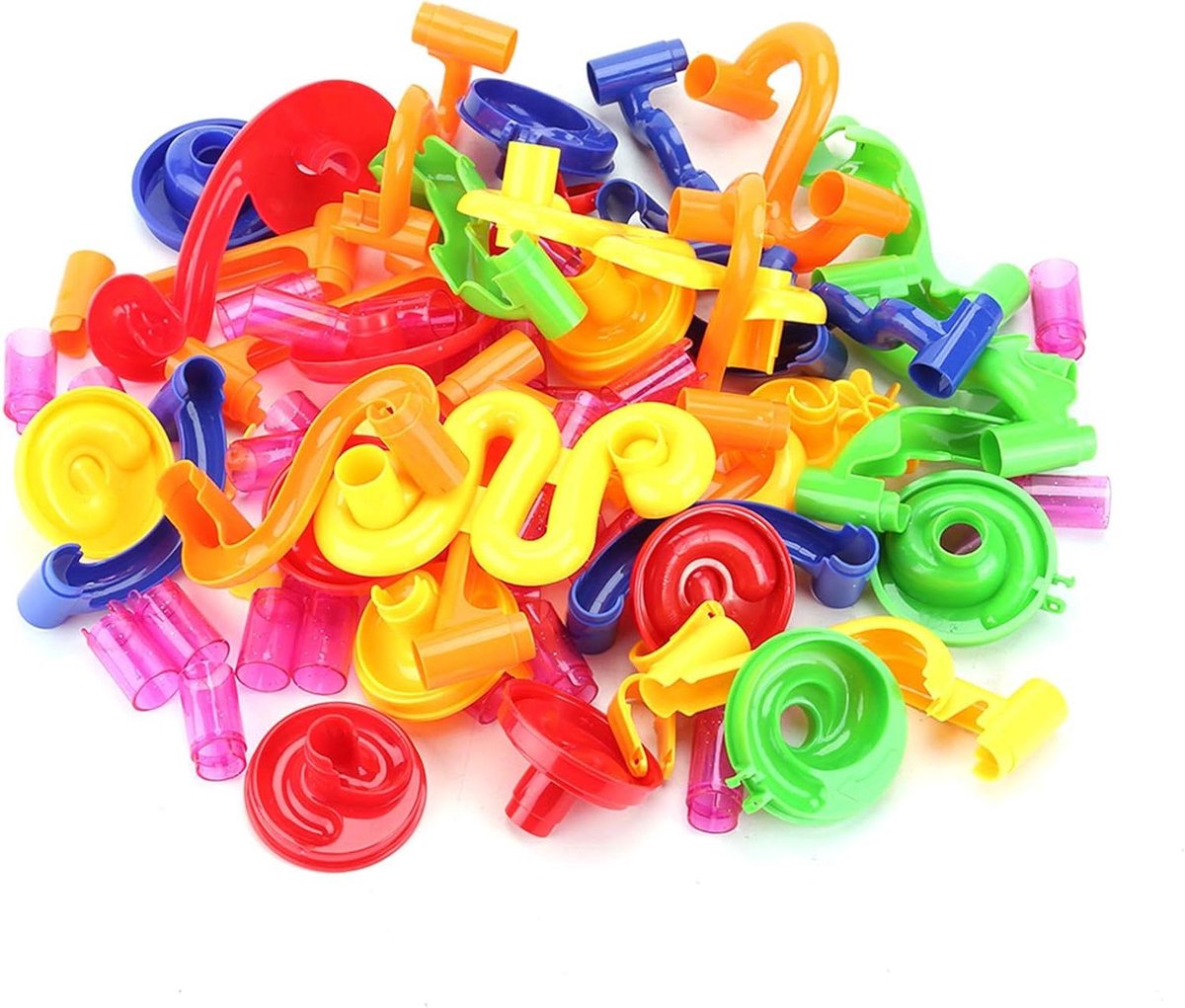 Knikkerbaan Bouwstenen - Maze Ballen - Creatief Spelen - Interactieve Ouder-Kind - 32 x 23 x 8 cm - Kleurrijk