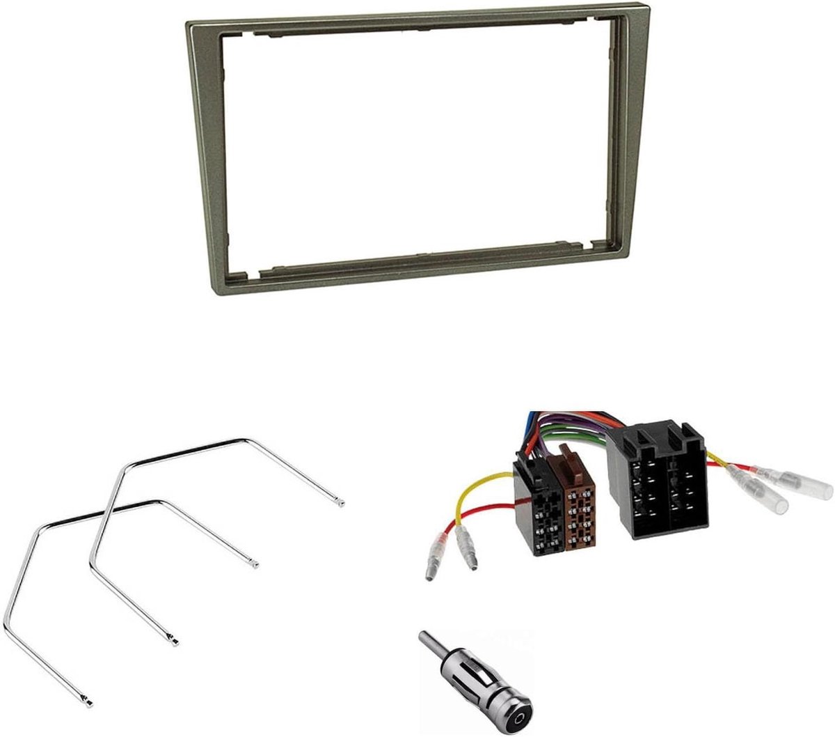 Inbouwframe Autoradio - Radio Adapter Set - Auto Audio Upgrade - Dubbel DIN Compatibel - 21.6 x 11.9 cm