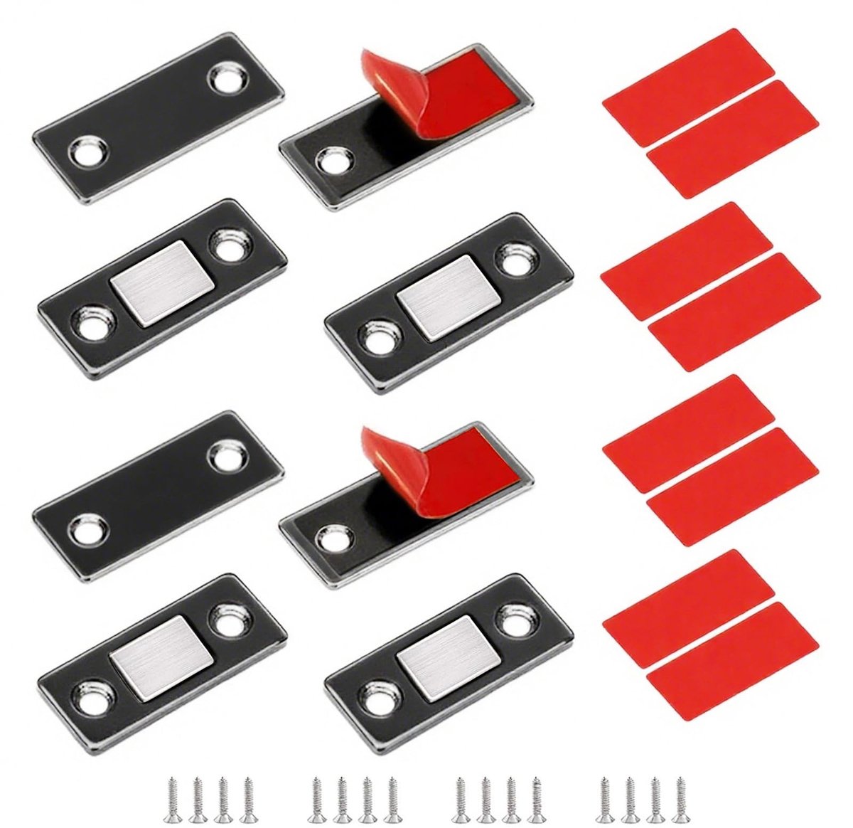 Omgoods - Sterke Magnetische Deurmagneten Zelfklevend 4 Stuks