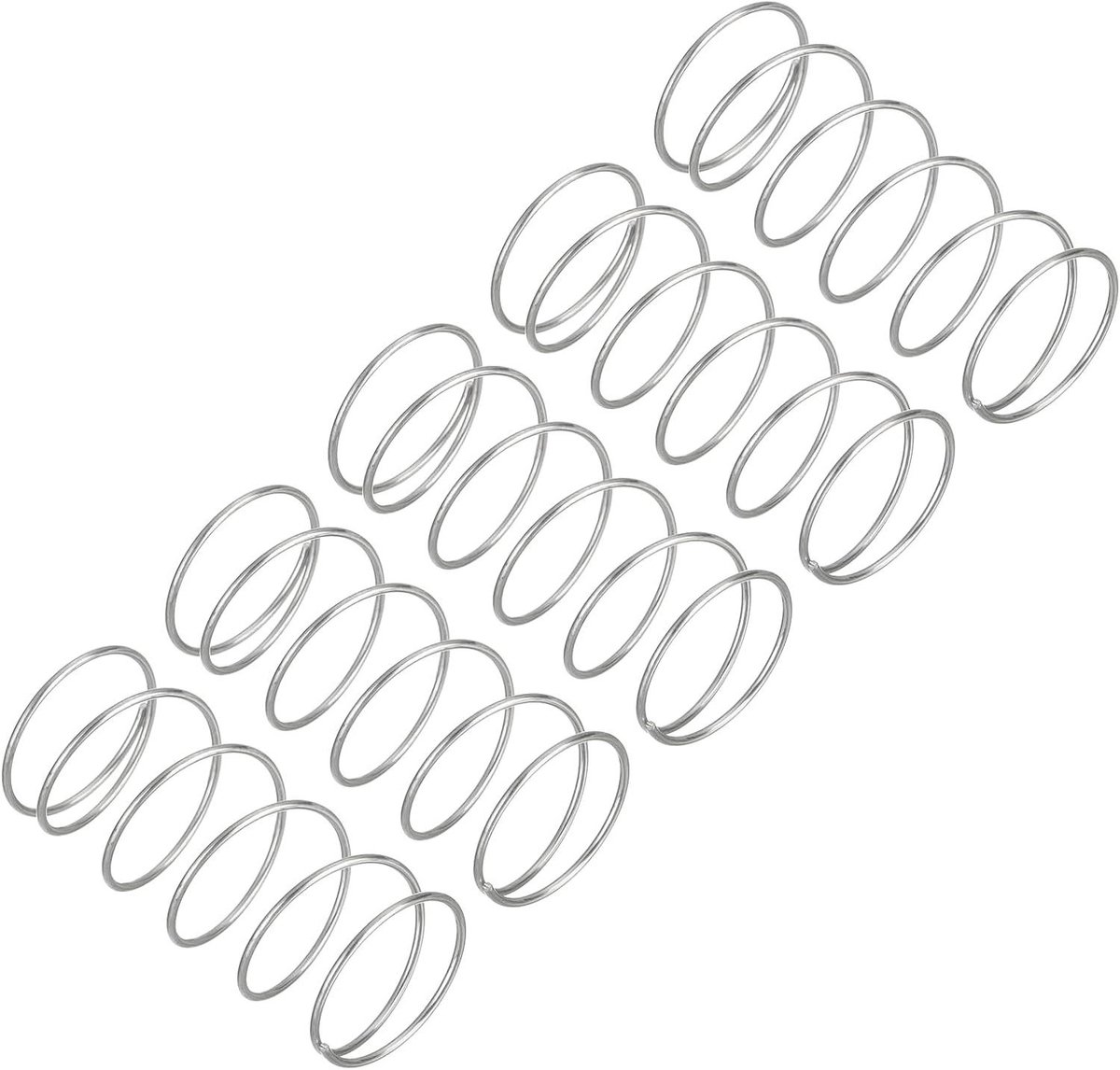 Drukveren Set - Compressieveren - Machines Repareren - Roestvrij Staal - 5 stuks - Zilverkleurig