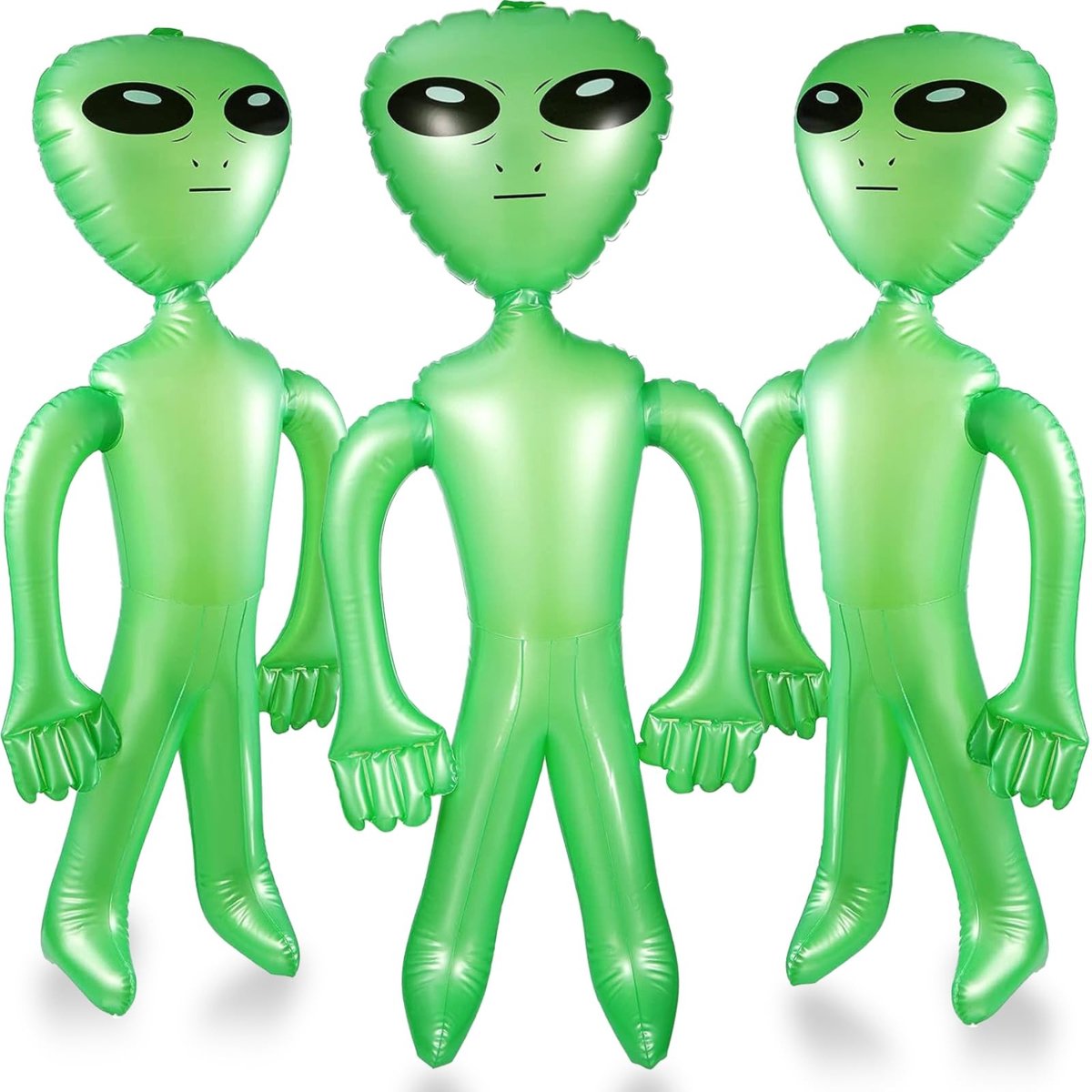 Omgoods - 85 cm Grote Opblaasbare Alien Feestdecoratie (3 Stuks)
