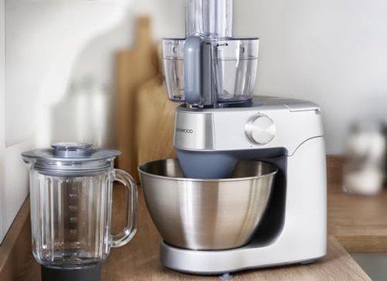 Keukenmachine - Mixer - Bakken en Koken - 1000W Krachtig Vermogen - 4.3L Kom - Zilver — afbeelding 5