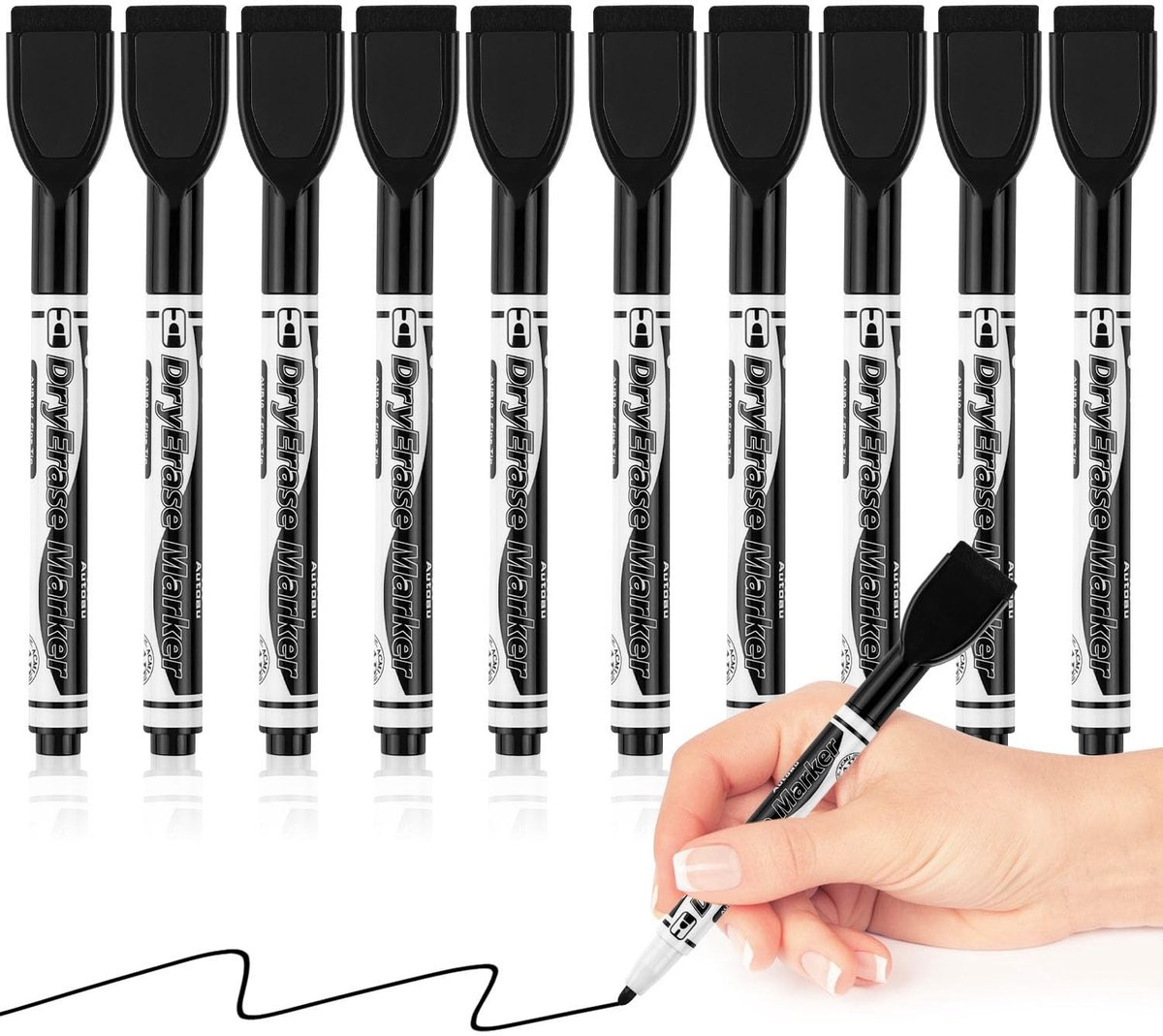 Omgoods - Set van 10 Wittebord Markers met Fijne Punt