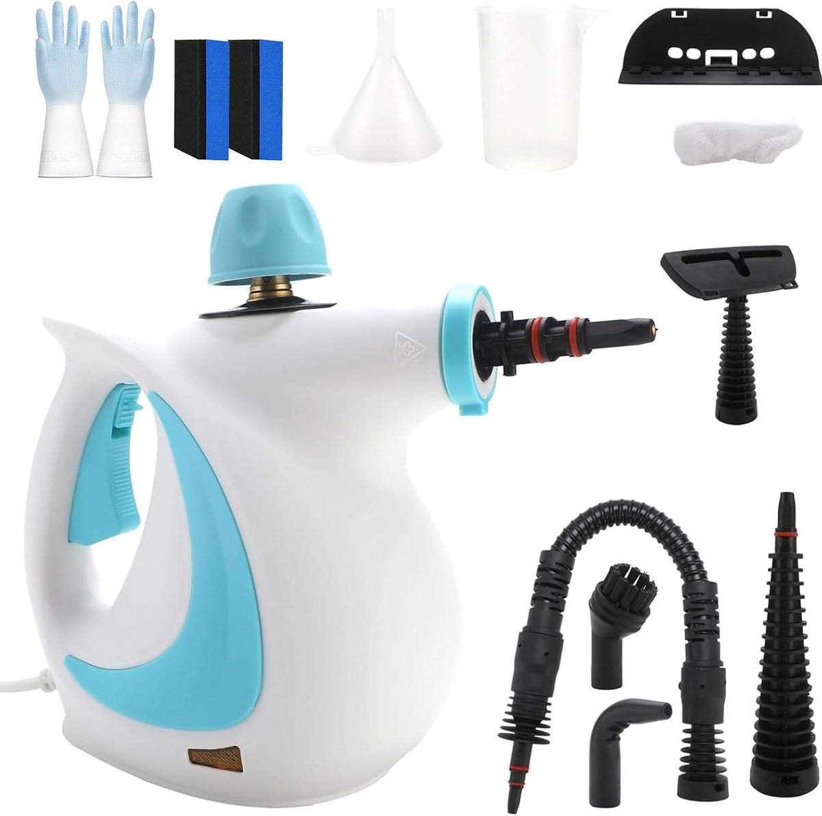 Natuurlijke Stoomreiniger - Handstoomreiniger - Dieptereiniging Huis - Hoge Temperatuur Stoom - 350 ml - Blauw